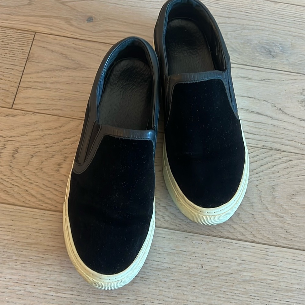 Sandro Slip Ons Velvet
